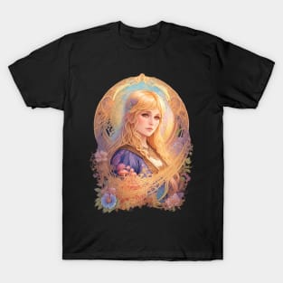 Beatiful Blue Witch Portrait T-Shirt